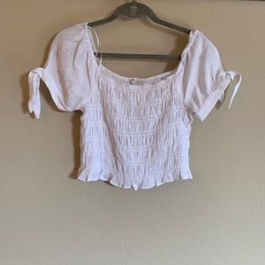 Off-The-Shoulder White Crop